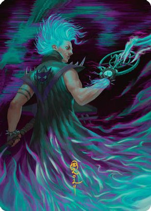 Winter, Cursed Rider Art Card (Gold-Stamped Signature) [Art Series: Aetherdrift]
