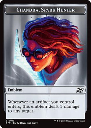 Chandra, Spark Hunter // Vehicle Double-Sided Token [Aetherdrift]