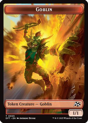 Goblin // Thopter (0010) Double-Sided Token [Aetherdrift] Foil