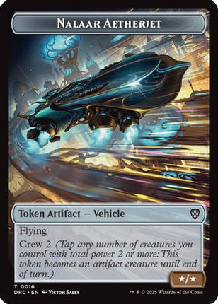 Nalaar Aetherjet // Treasure Double-Sided Token [Commander: Aetherdrift]