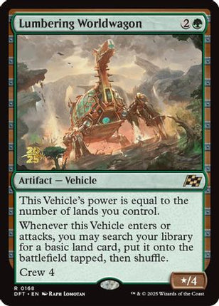 Lumbering Worldwagon [Prerelease Cards] Foil