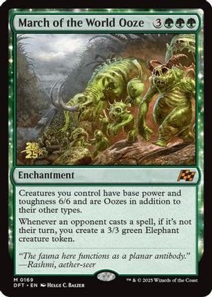 March of the World Ooze [Prerelease Cards] Foil