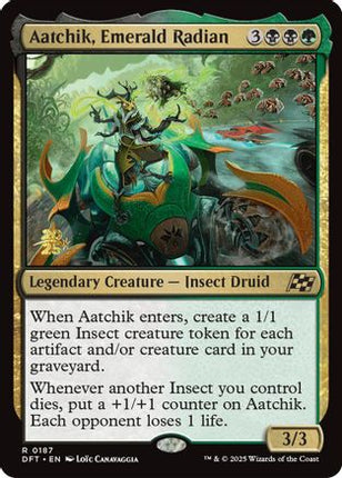 Aatchik, Emerald Radian [Prerelease Cards] Foil