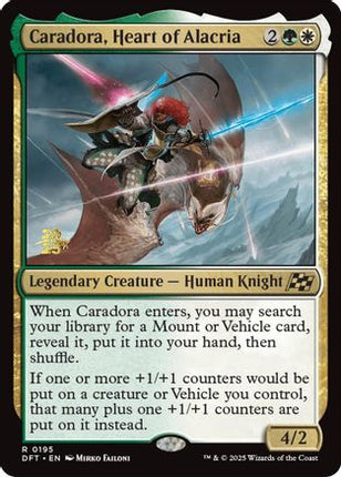Caradora, Heart of Alacria [Prerelease Cards] Foil