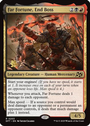 Far fortune, End Boss [Prerelease Cards] Foil