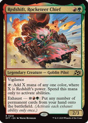 Redshift, Rocketeer Chief [Prerelease Cards] Foil