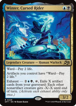 Winter, Cursed Rider [Prerelease Cards] Foil
