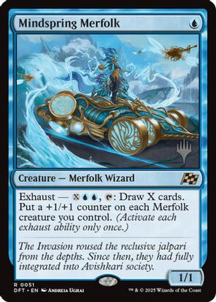 Mindspring Merfolk [Promo Pack: Aetherdrift] Foil