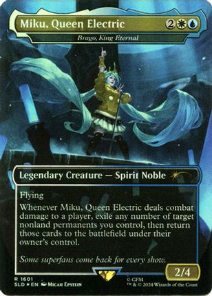 Miku, Queen Electric - Brago, King Eternal (Rainbow Foil) [Secret Lair Drop Series] Foil