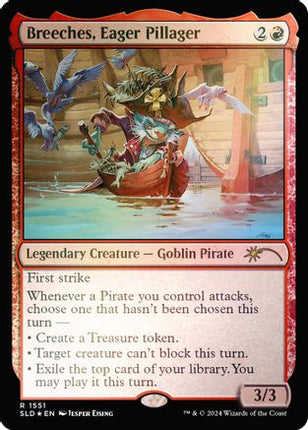 Breeches, Eager Pillager (Rainbow Foil) [Secret Lair Drop Series] Foil