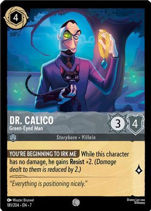 Dr. Calico - Green-Eyed Man (181/204) - Archazias Island Cold Foil