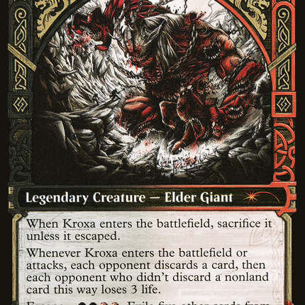 Kroxa, Titan of Death's Hunger (Showcase) [Secret Lair Drop]