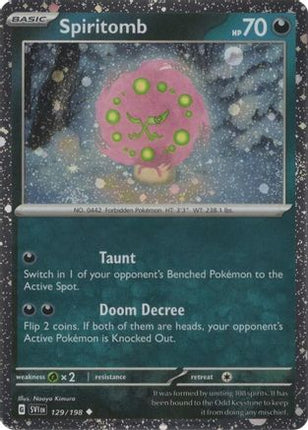 Spiritomb - 129/198 (Cosmos Holo) [Miscellaneous Cards & Products] Holofoil
