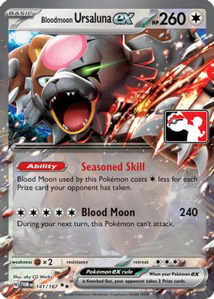 Bloodmoon Ursaluna ex 141- Prize Pack Series Cards Holofoil