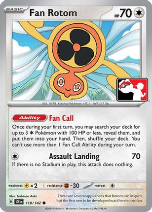 Fan Rotom 118- Prize Pack Series Cards Holofoil