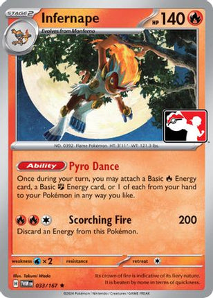 Infernape 033/167 - Prize Pack Series Cards
