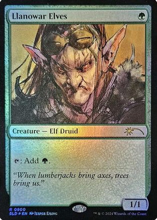 Llanowar Elves (0800) (Rainbow Foil) [Secret Lair Drop Series] Foil
