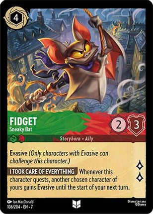 Fidget - Sneaky Bat (106/204) - Archazias Island