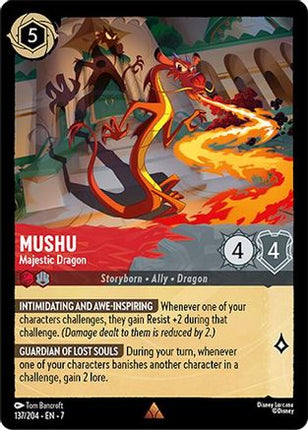 Mushu - Majestic Dragon (137/204) - Archazias Island Cold Foil