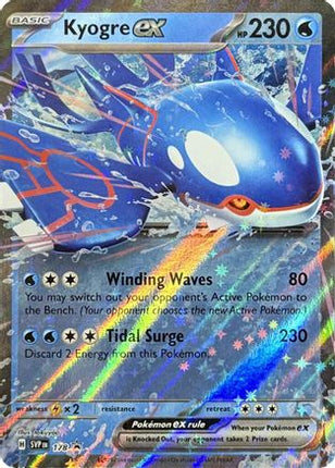 Kyogre ex - 178 - 178/null [SV: Scarlet & Violet Promo Cards] Holofoil