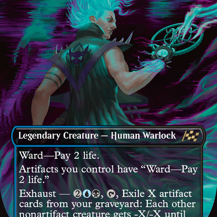Winter, Cursed Rider (Borderless) [Aetherdrift] Foil