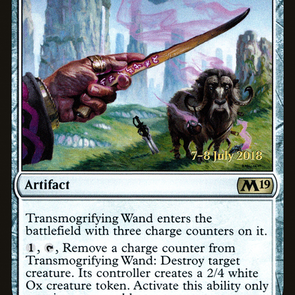 Transmogrifying Wand [Core Set 2019 Promos] Prerelease Foil