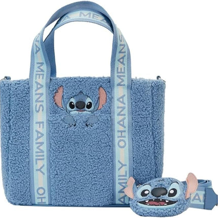 Disney - Stich Plush Tote bag w/coin bag