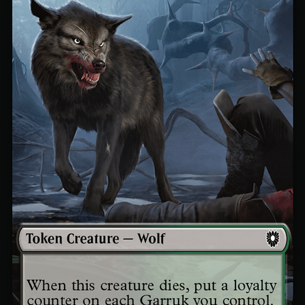 Wolf [Bloomburrow Commander Tokens] Foil