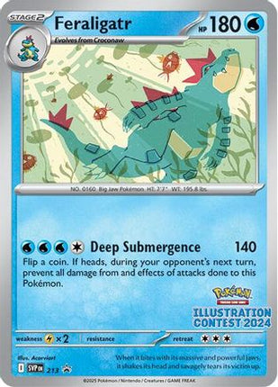 Feraligatr - 213 (Illustration Contest 2024) - 213/null [SV: Scarlet & Violet Promo Cards]