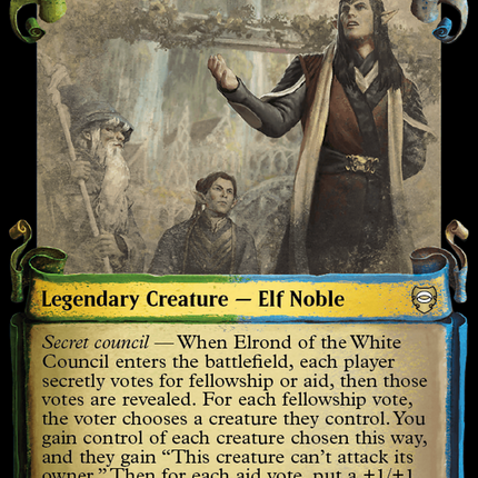 Elrond of the White Council (Showcase) [Tales of Middle-earth Commander]