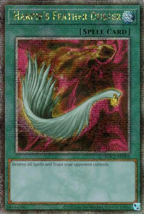 Harpie's Feather Duster (Quarter Century Secret Rare) [EDC1-EN001] Early Days Collection Promotional Cards Unlimited