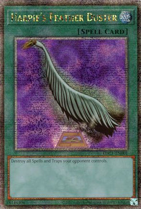 Harpie's Feather Duster (Alternate Art) (Quarter Century Secret Rare) [EDC1-EN001] Early Days Collection Promotional Cards Unlimited