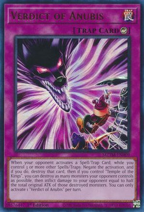 Verdict of Anubis [MZTM-EN009] Ultra Rare 1st Edition