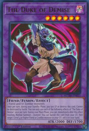 The Duke of Demise [MZTM-EN033] Ultra Rare 1st Edition