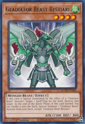 Gladiator Beast Bestiari [MZTM-EN066] Rare 1st Edition