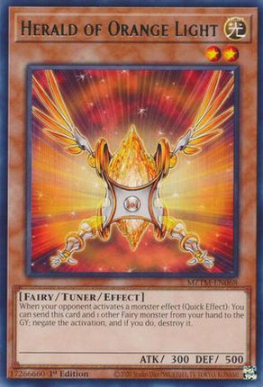 Herald of Orange Light [MZTM-EN068] Rare 1st Edition