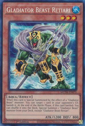 Gladiator Beast Retiari  [MZTM-EN070] Collector's Rare 1st Edition
