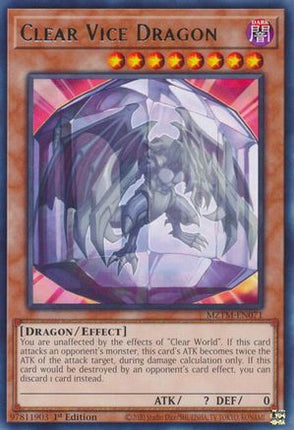 Clear Vice Dragon [MZTM-EN071] Rare 1st Edition