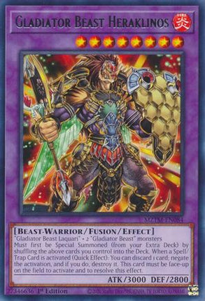 Gladiator Beast Heraklinos [MZTM-EN084] Rare 1st Edition