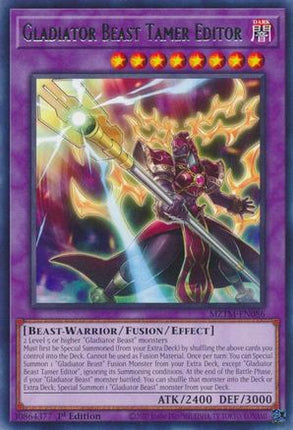 Gladiator Beast Tamer Editor [MZTM-EN086] Rare 1st Edition