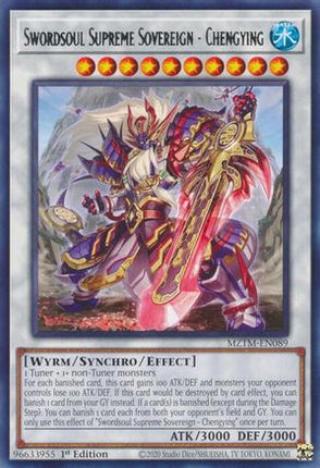 Swordsoul Supreme Sovereign - Chengying [MZTM-EN089] Rare 1st Edition