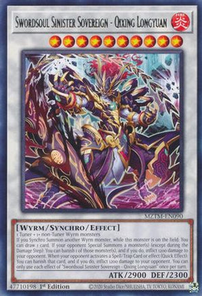 Swordsoul Sinister Sovereign - Qixing Longyuan [MZTM-EN090] Rare 1st Edition