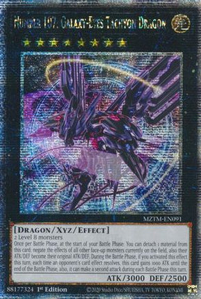 Number 107: Galaxy-Eyes Tachyon Dragon  [MZTM-EN091] Quarter Century Secret Rare 1st Edition