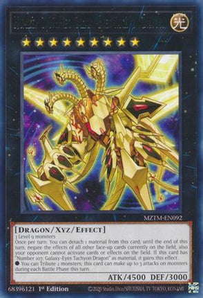 Number C107: Neo Galaxy-Eyes Tachyon Dragon [MZTM-EN092] Rare 1st Edition