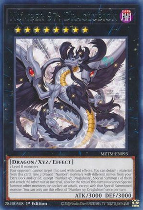 Number 97: Draglubion [MZTM-EN093] Rare 1st Edition