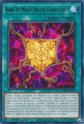 Rank-Up-Magic Argent Chaos Force [MZTM-EN100] Rare 1st Edition