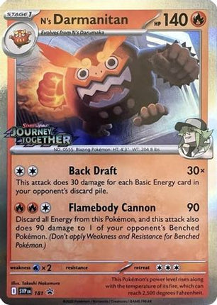 N's Darmanitan - 181 (Prerelease) - 181/null [SV: Scarlet & Violet Promo Cards] Holofoil
