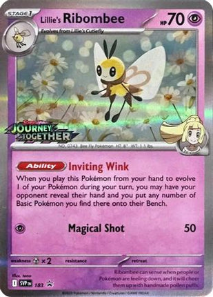 Lillie's Ribombee - 183 (Prerelease) - 183/null [SV: Scarlet & Violet Promo Cards] Holofoil