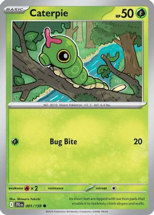 Caterpie (1) [SV09: Journey Together] Reverse Holofoil