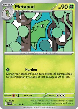 Metapod (2) [SV09: Journey Together] Reverse Holofoil